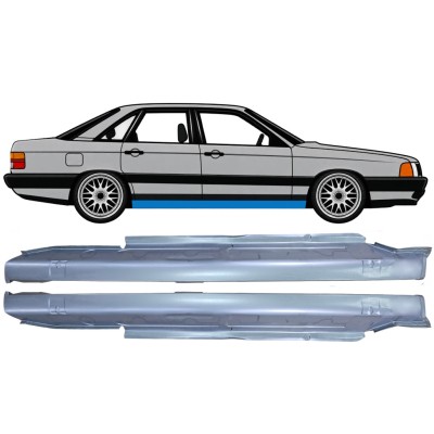 Kompletní práh na Audi 100 C3 1982-1990 / Levá+Pravá / Sada 6418