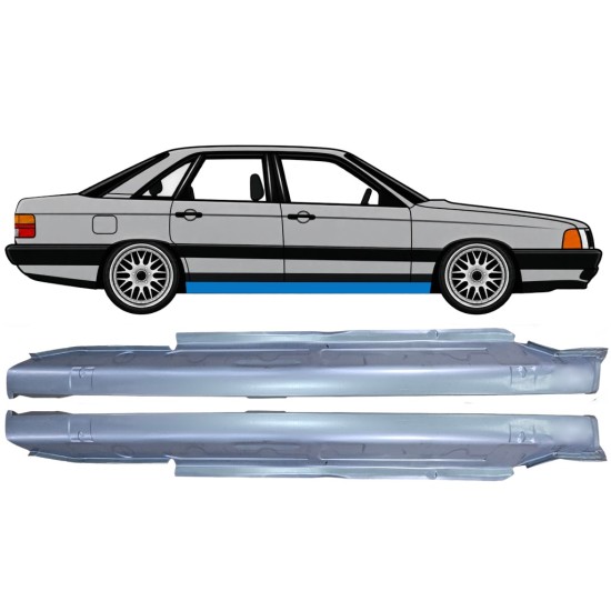 Kompletní práh na Audi 100 C3 1982-1990 / Levá+Pravá / Sada 6418