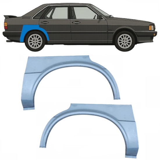 Lem zadního blatníku na Audi 80 B2 1978-1986 / Levá+Pravá / Sada 10505