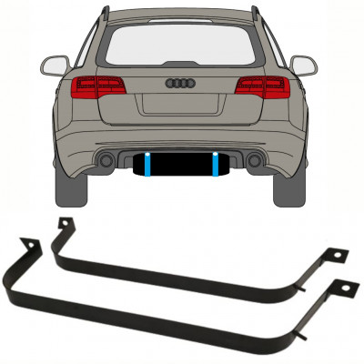 Objímky palivové nádrže na Audi A6 C6 2004-2010 9393