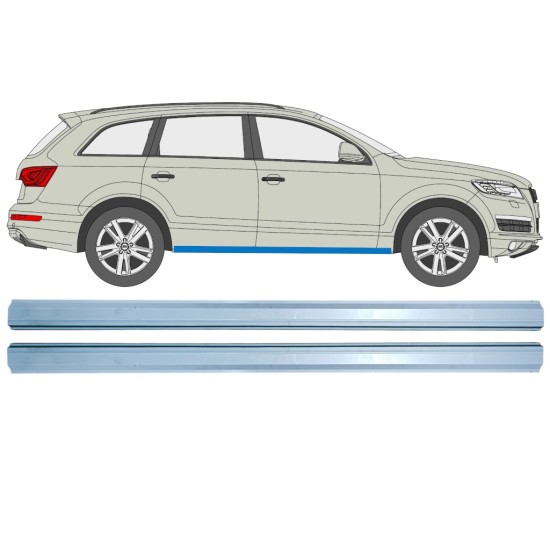 Opravný plech prahu na Audi Q7 2005-2015 / Levá+Pravá / Sada 14989 Opravný plech prahu na Audi Q7 2005-2015 / Levá+Pravá / Sada 14989