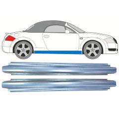 Opravný plech prahu na Audi TT 1998-2006 / Levá = Pravá (symetrická) / Sada 11187