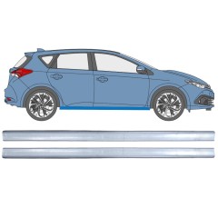 Opravný plech prahu na Toyota Auris 2013-2018 / Levá+Pravá / Sada 12449