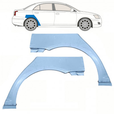 Lem zadního blatníku na Toyota Avensis 2003-2008 / Levá+Pravá / Sada 10062