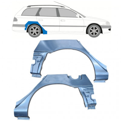 Lem zadního blatníku na Toyota Avensis 1997-2003 / Levá+Pravá / COMBI / Sada 9813