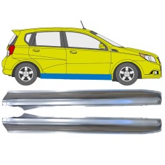 Kompletní práh na Chevrolet Aveo 2006-2011 / Levá+Pravá / HATCHBACK / Sada 14557