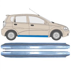Opravný plech prahu na Chevrolet Aveo 2003-2006 / Levá+Pravá / Sada 10401