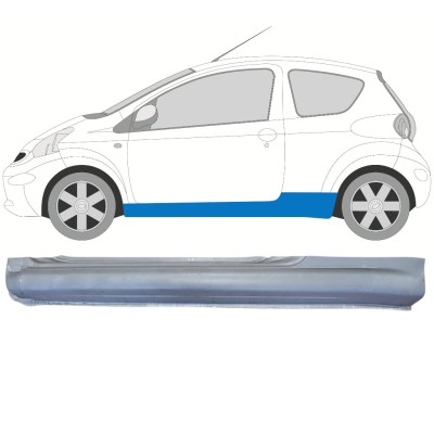 Kompletní práh na Toyota Aygo 2005-2012 / Levá 14559