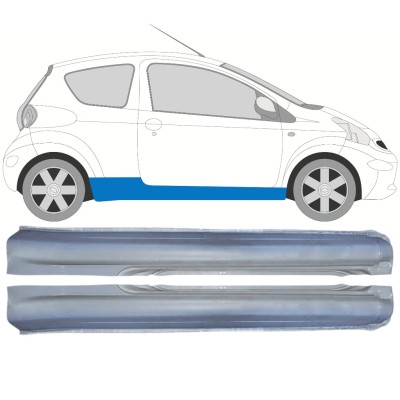 Kompletní práh na Toyota Aygo 2005-2012 / Levá+Pravá / Sada 14560