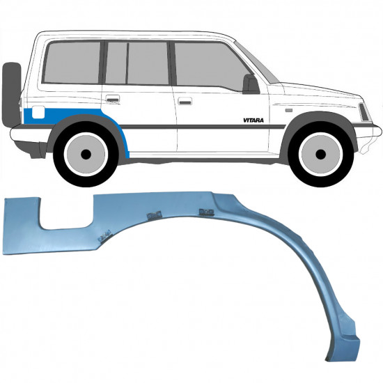 SUZUKI VITARA 1996-2003 OPRAVA ZADNÍHO BLATNÍKU / PRÁVA