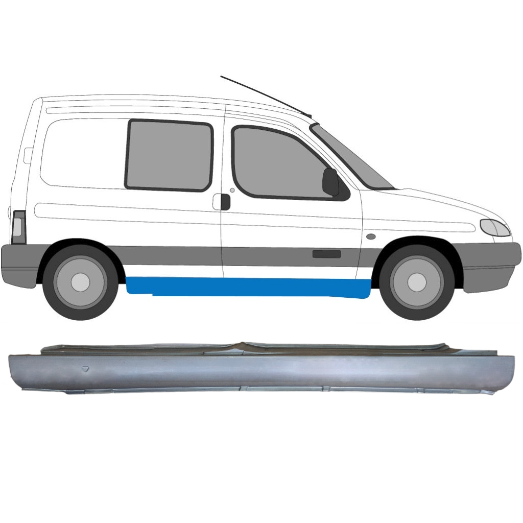 Opravný Plech Prahu Na Peugeot Partner 1996- / Pravá 6952