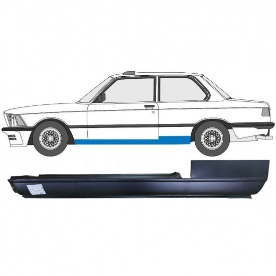 BMW 3 E21 1975-1984 2 DVEŘE CELÝ OPRAVA PRAHU / LEVÝ