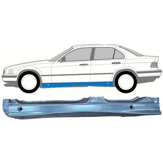 Kompletní práh na BMW 3 E36 1990-2000 / Levá 11096