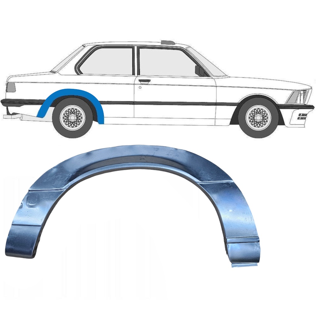BMW 3 E21 1975-1984 2 DVEŘE OPRAVA ZADNÍHO BLATNÍKU / PÁR