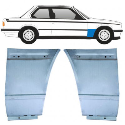 Opravný plech předního blatníku na BMW 3 E30 1982-1994 / Levá+Pravá / Sada 11483