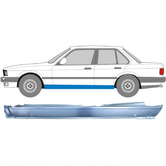 Kompletní práh na BMW 3 E30 1982-1994 / Levá 6381