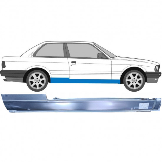 BMW 3 E30 1982-1994 2 DVEŘE CELÝ OPRAVA PRAHU / PRÁVA