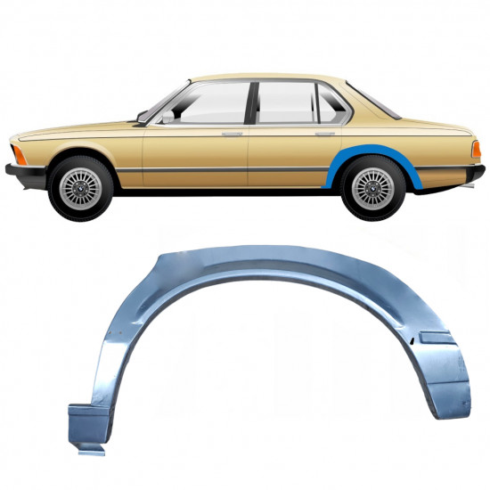 Lem zadního blatníku na BMW 7 E23 1976-1986 / Levá 7628