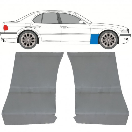 Opravný plech předního blatníku na BMW 7 E38 1994-2001 / Sada 11787