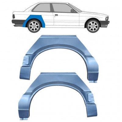 Lem zadního blatníku na BMW 3 E30 1987-1994 / Levá+Pravá / Sada 6383