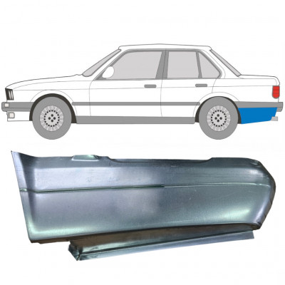 BMW 3 E30 1982-1987 2/4 DVEŘE OPRAVA PODBĚHU KOLA / LEVÝ