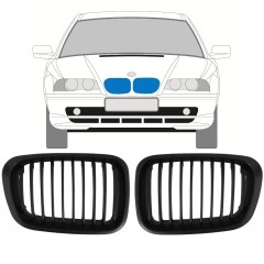 Mřížka na BMW 3 E46 1998-2006 / Levá+Pravá / Sada 11128