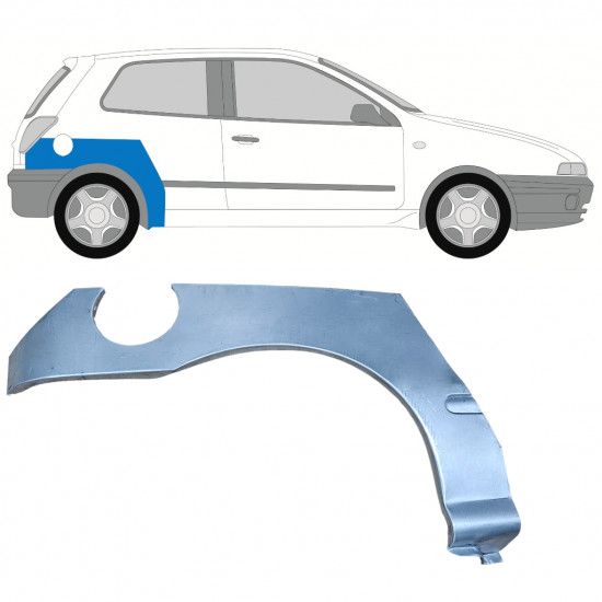 Lem zadního blatníku na Fiat Bravo 1995-2001 / Pravá 10988