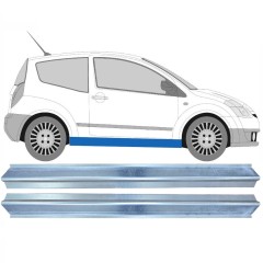 Opravný plech prahu na Citroen C2 2003-2009 / Levá = Pravá (symetrická) / Sada 9493