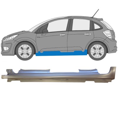 Kompletní práh na Citroen C3 2009-2016 / Levá 14636