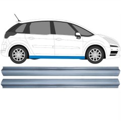 Opravný plech prahu na Citroen C4 Picasso 2006-2013 / Levá+Pravá / Sada 11915