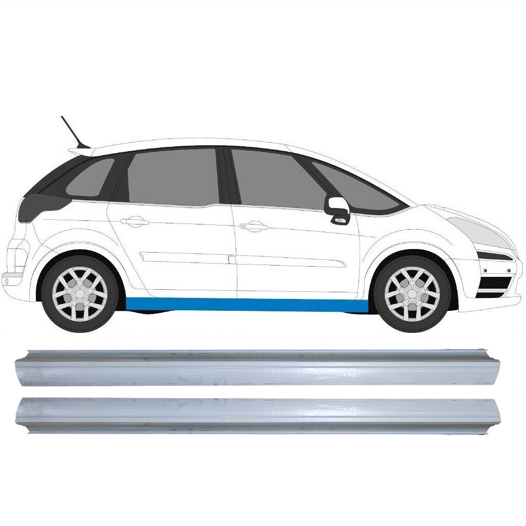 Opravný Plech Prahu Na Citroen C4 Picasso 2006-2013 / Levá+Pravá / Sada 6447