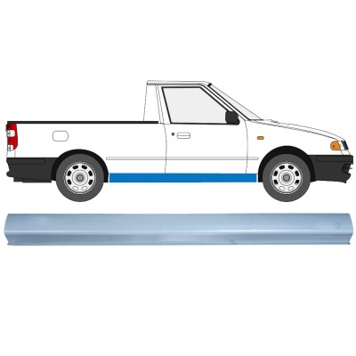 Opravný plech prahu na Volkswagen Caddy 1995-2004 / Levá = Pravá (symetrická) / PICKUP 16185