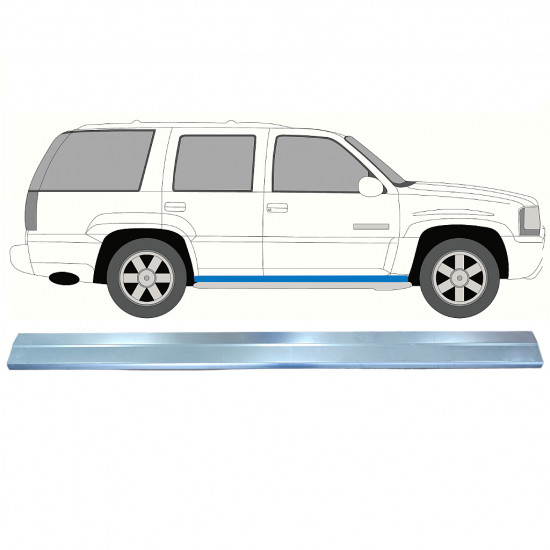 Opravný plech prahu na Cadillac Escalade 2001-2006 / Levá = Pravá (symetrická) 7244