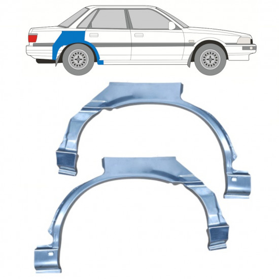 Lem zadního blatníku na Toyota Camry 1986-1991 / Levá+Pravá / Sada 10996