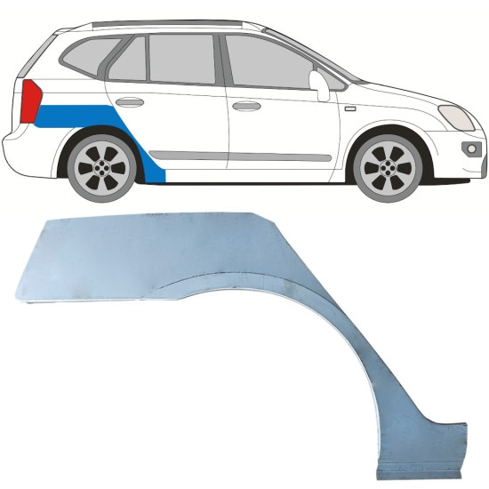 Lem zadního blatníku na Kia Carens 2006-2013 / Pravá 16815