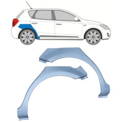Lem zadního blatníku na Kia Ceed 2006-2012 / Levá+Pravá / Sada 11742