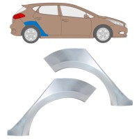 Lem zadního blatníku na Kia Ceed 2012-2018 / Levá+Pravá / Sada 16336