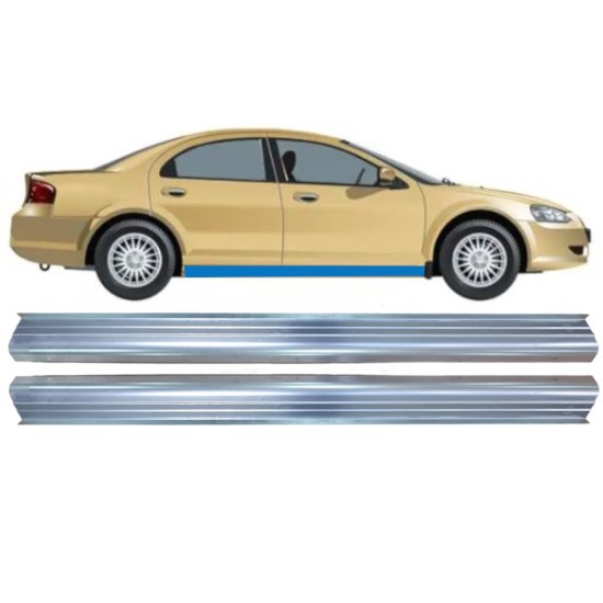 Opravný plech spodní části prahu na Chrysler Sebring 2000-2007 / Levá+Pravá / Sada 16108