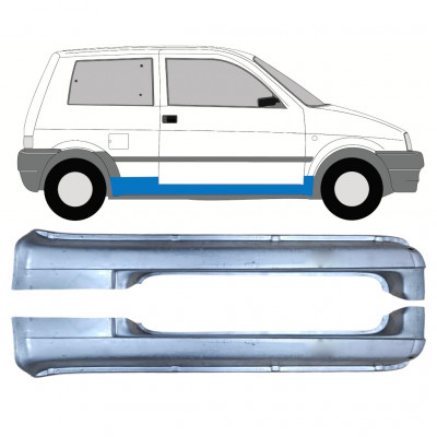 Opravný plech prahu na Fiat Cinquecento 1991-1998 / Sada 11213