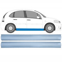 Opravný plech spodní části prahu na Citroen C3 2002-2010 / Levá+Pravá / Sada 16122