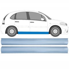 Opravný plech spodní části prahu na Citroen C3 2002-2010 / Levá+Pravá / Sada 16122