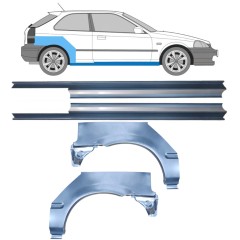 Opravný plech prahu + zadního blatníku na Honda Civic EJ EK 1995-2001 / Levá+Pravá / Sada 10664