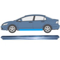 Opravný plech prahu na Honda Civic 2005-2011 / Levá / SEDAN 11007