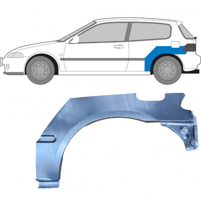 Lem zadního blatníku na Honda Civic 1991-1995 / Levá 6178