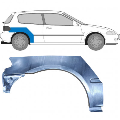 Lem zadního blatníku na Honda Civic 1991-1995 / Pravá 6177