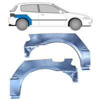 Lem zadního blatníku na Honda Civic 1991-1995 / Levá+Pravá / Sada 10424