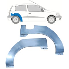 Lem zadního blatníku na Renault Clio II 1998-2012 / Levá+Pravá / Sada 9681