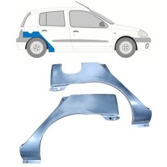 Lem zadního blatníku na Renault Clio II 1998-2012 / Levá+Pravá / Sada 9682