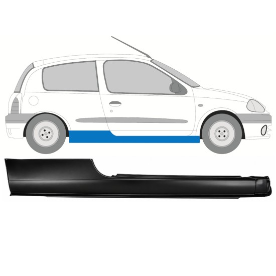 Kompletní práh na Renault Clio II 1998-2012 / Pravá 17162