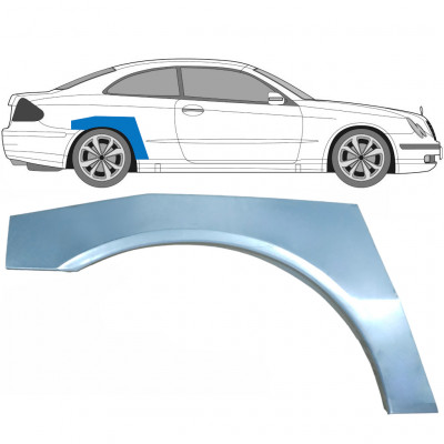 MERCEDES CLK 2002-2009 OPRAVA ZADNÍHO BLATNÍKU / PRÁVA